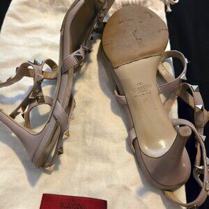 Valentino Leather Gladiator Sandals